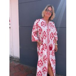 Tabita dress Wauw, red and white