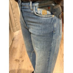 Saddle rise jeans Mos Mosh Heyanno, light blue denim