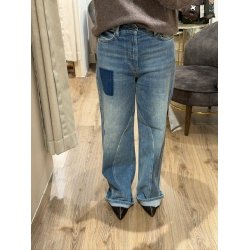 Saddle rise jeans Mos Mosh Heyanno, light blue denim