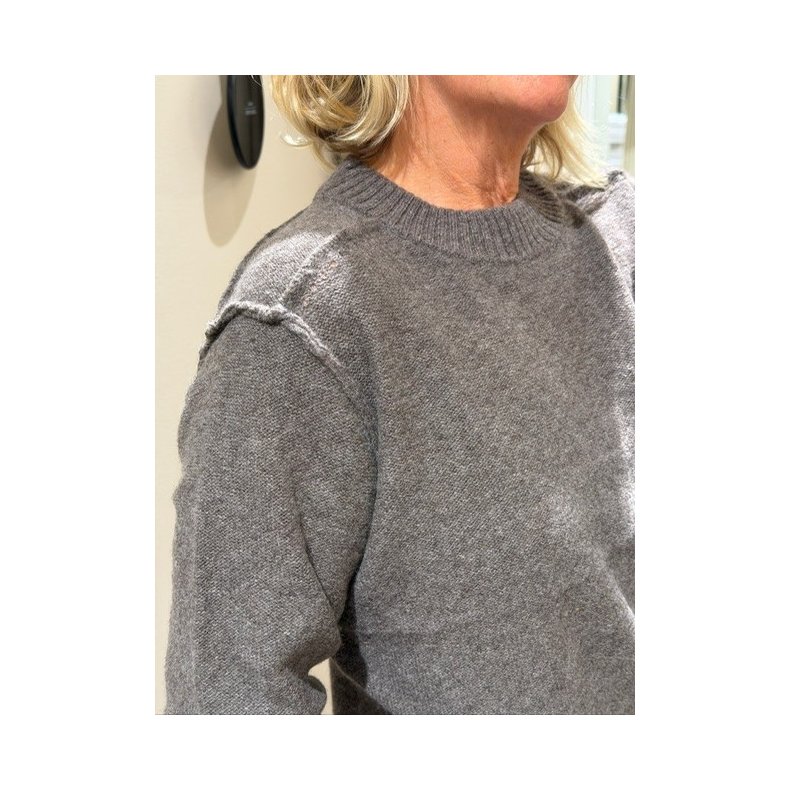 Rumi darling knit Mos Mosh Heyanno, grey melange