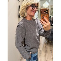 Rumi darling knit Mos Mosh Heyanno, grey melange
