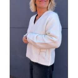 Pernille sweater H�st, white alyssum