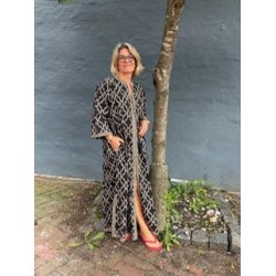 Tabita dress Wauw, black and beige