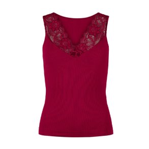 Belen v-lace top Tim & Simonesen, bordo