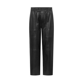 Bella HW pants full length Depeche, black 