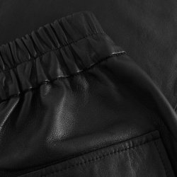 Bella HW pants full length Depeche, black 