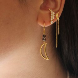 Petit bella moon single erarring two chains Stine A, gold