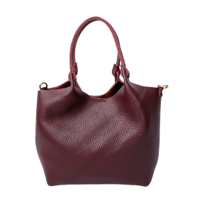Bcisolde leather bag Black Colour, wine
