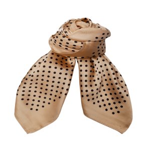 Bianca mini scarves Black Colour, frappe dot