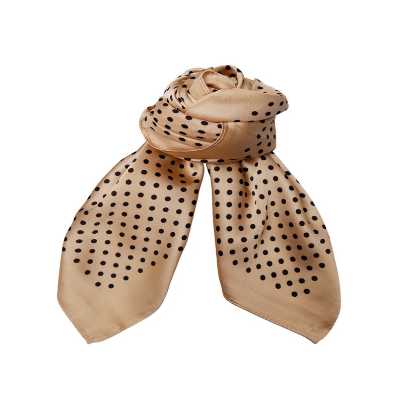 Bianca mini scarves Black Colour, frappe dot