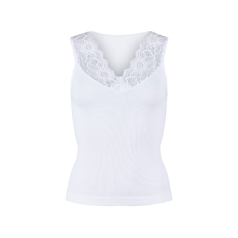 Belen v-lace top Tim &amp; Simonsen, bianco