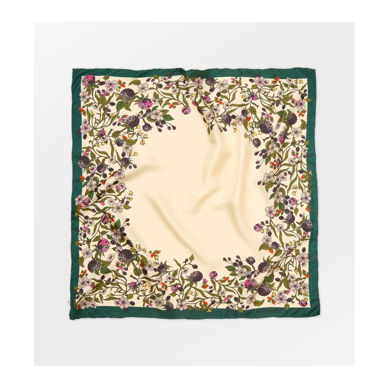 Autumn blackberry sia scarf Beck Sndergaard, birch white