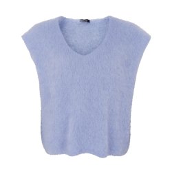 Bjoerk pullover vest Black Colour, lt. blue