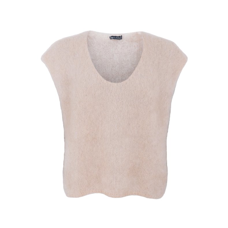 Bjoerk pullover vest Black Colour, latte