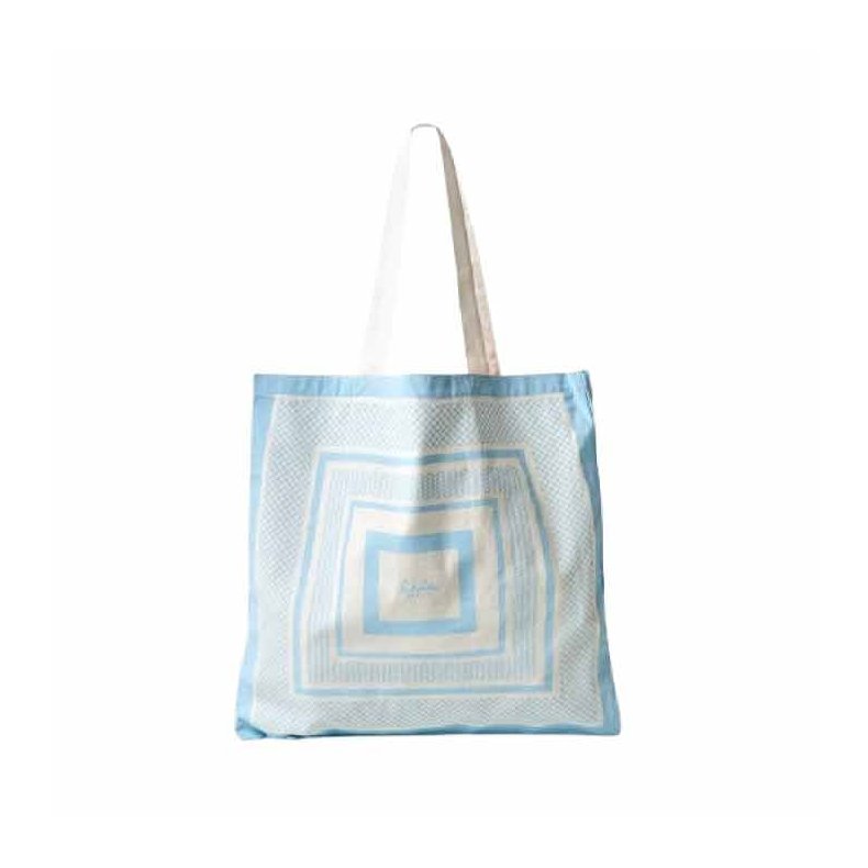 Maja canvas tote Lala Berlin, heritage stripe blue