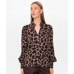 Nuhana shirt Nmph, black coffee