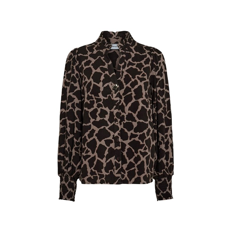 Nuhana shirt Nmph, black coffee