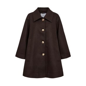 Nukimberly coat Nmph, black coffee