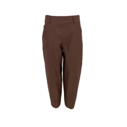 Beverly barrel pant Black Colour, hazelnut brown
