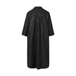 Tieldedep long leather shirt Depeche, black