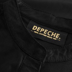 Tieldedep long leather shirt Depeche, black