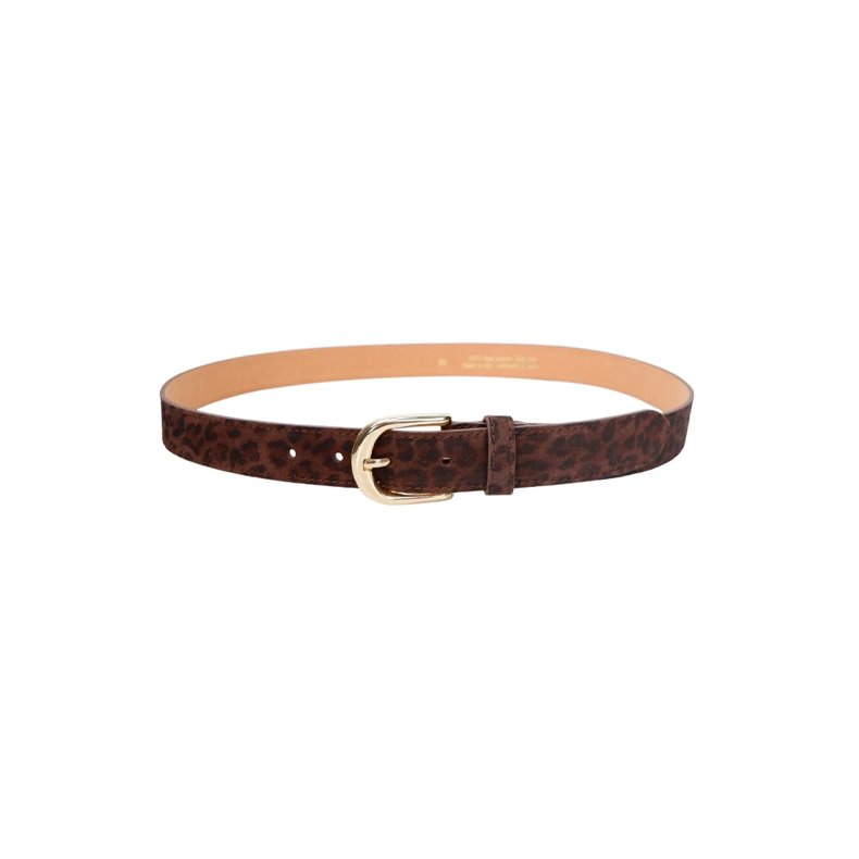 Bcsmilla suede belt Black Colour, mocca leo