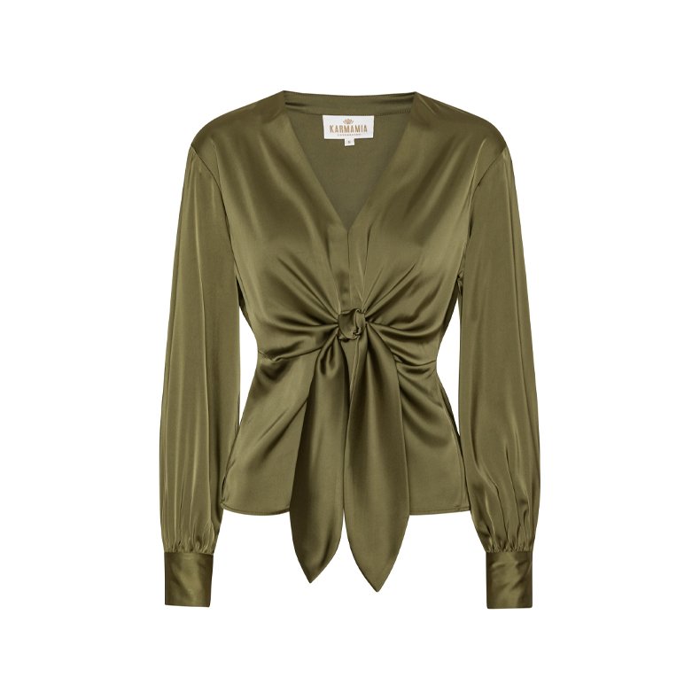 Blair blouse karmamia, Semi Rich Olive