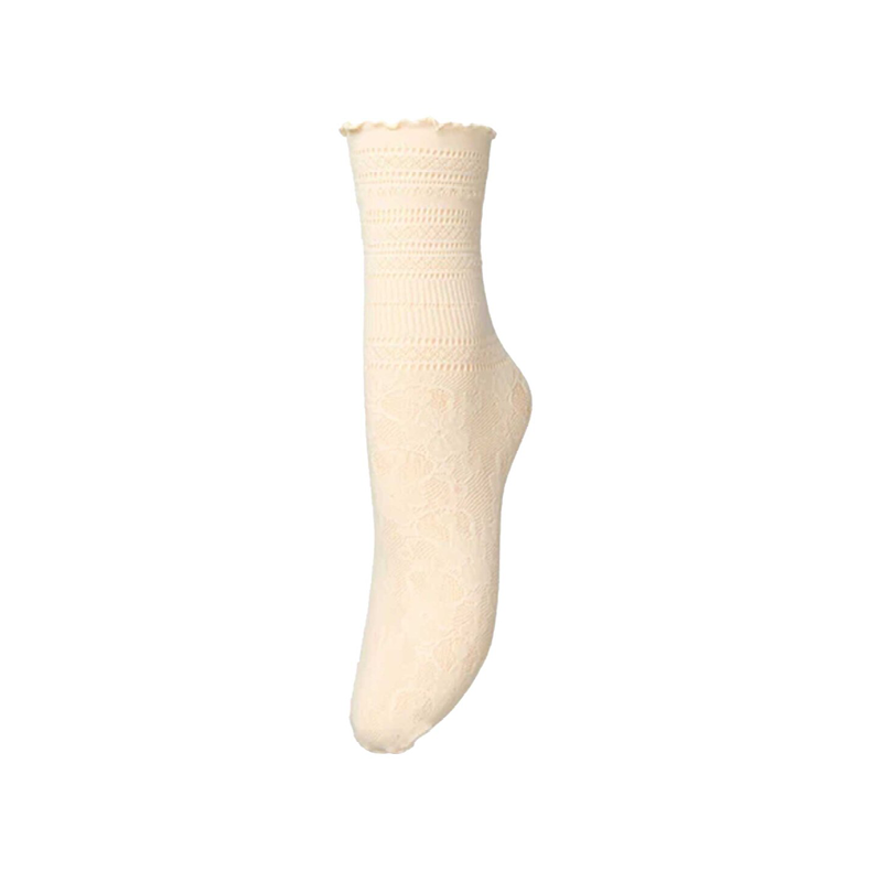 Bloom Lace Sock Beck S�ndergaard, birch white