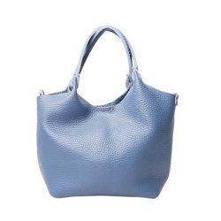 Bcisolde leather bag Black Colour, blue