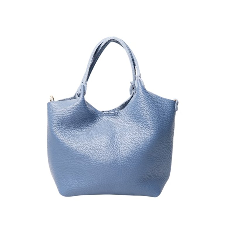 Bcisolde leather bag Black Colour, blue