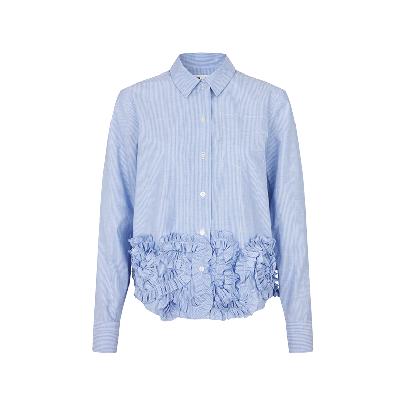 Mariel shirt Baum und Pferdgarten, blue heron stripe