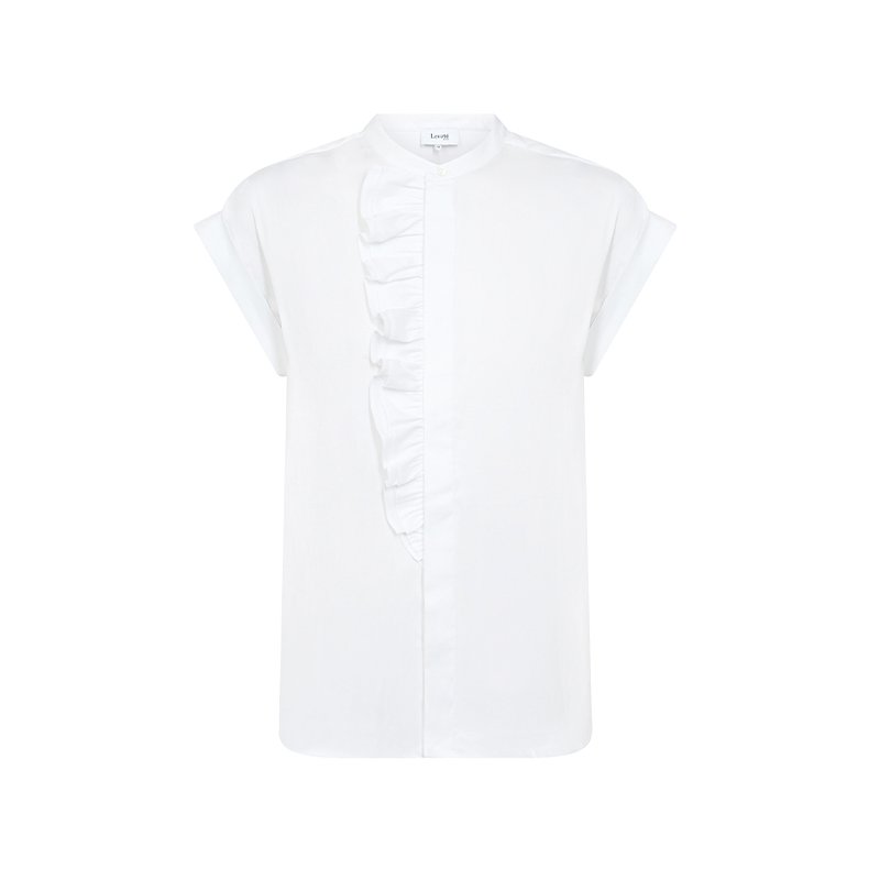 Isla solid 122 blouse Levet Room, white