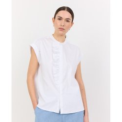 Isla solid 122 blouse Levet Room, white