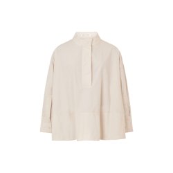 Smea poplin flared shirt Rabens Saloner, clay