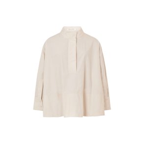 Smea poplin flared shirt Rabens Saloner, clay