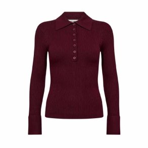 Bonnycc polo ls knit Co'Couture, winered