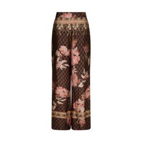 Lunet botanical border pants Neo Noir, black