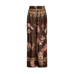Lunet botanical border pants Neo Noir, black