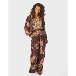 Lunet botanical border pants Neo Noir, black