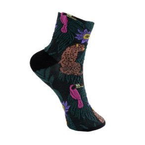 Bcelke animal sock Black Colour, bottle green