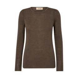Bouch o-neck knit, chocolate chip