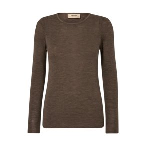 Bouch o-neck knit, chocolate chip