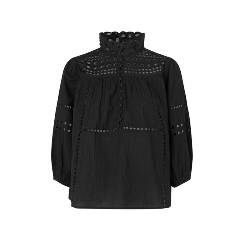 Brunie blouse Second Female, black