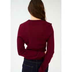 Essex O-neck knit IVY, Burgundy