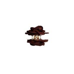 Cait small flower hair claw Black Colour, brown