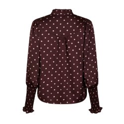 Camisa dot blouse Neo Noir, burgundy