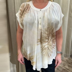 Jolin cartwheel blouse Rabens Saloner, seashell combo