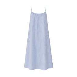 Catherine strap dress Black Colour, light blue