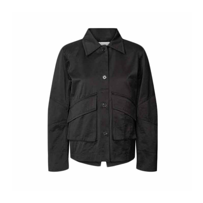 Charmaine cotton fusion jacket Rabens Saloner, pirate black
