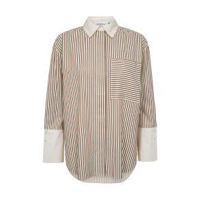 Avara stripe shirt Co'Couture, bone/brown